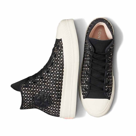 NEW Converse Chuck Taylor All Star Lift Platform Crochet Women's Size 7 NEW - Picture 12 of 13